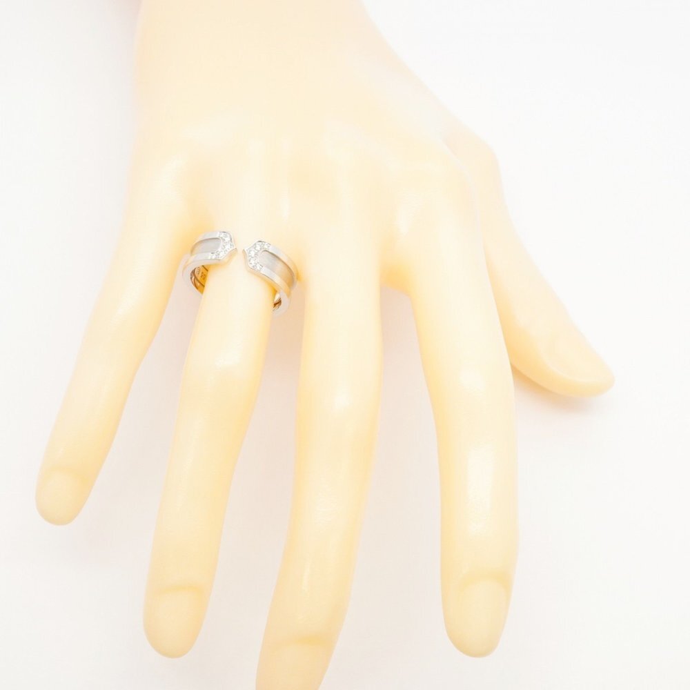 CARTIER Authentic 18k Silver Diamond Ring #55 - Picture 7 of 9